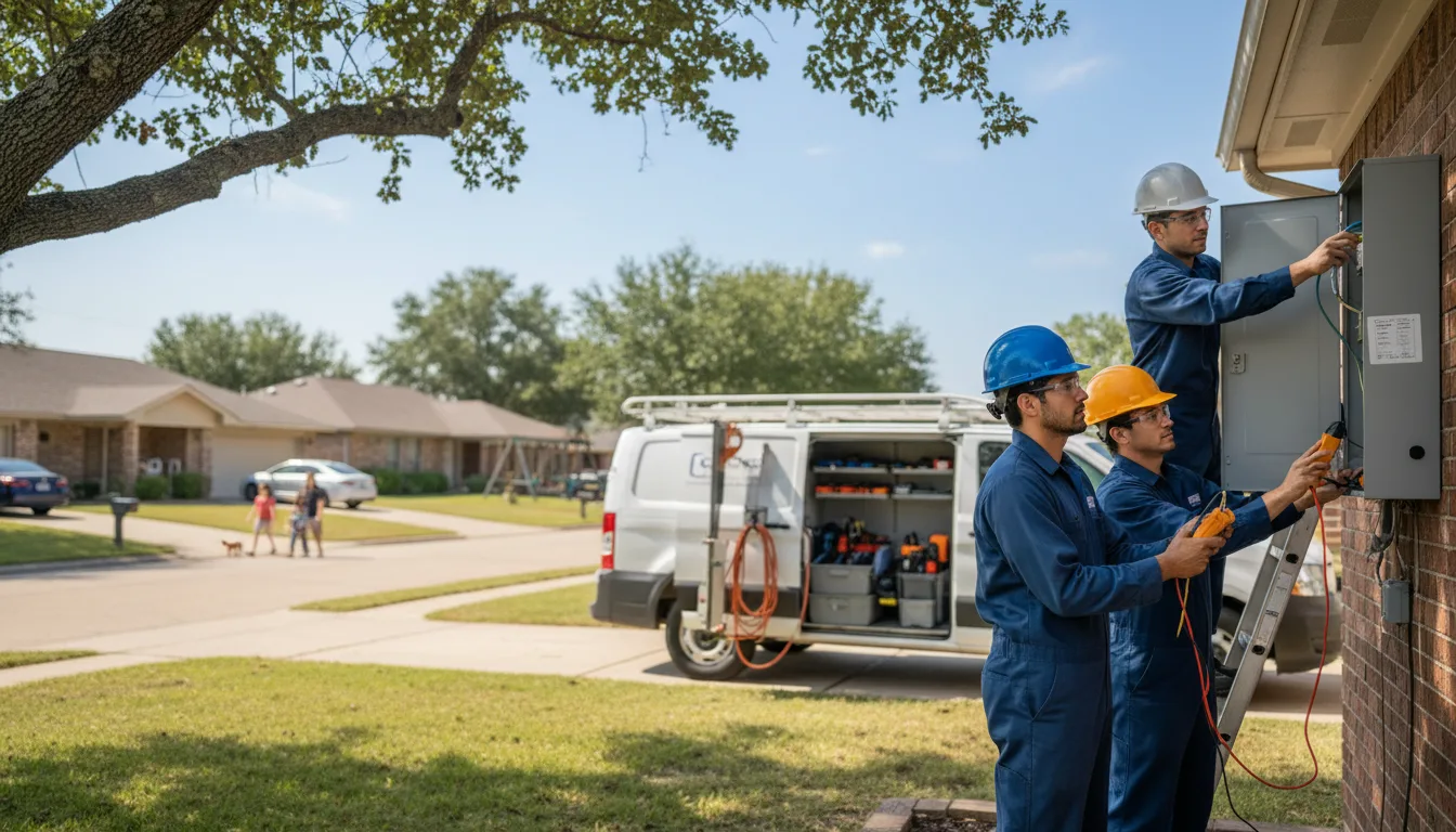 Certified electrician providing emergency electrical services in Pilot Mound, IA
